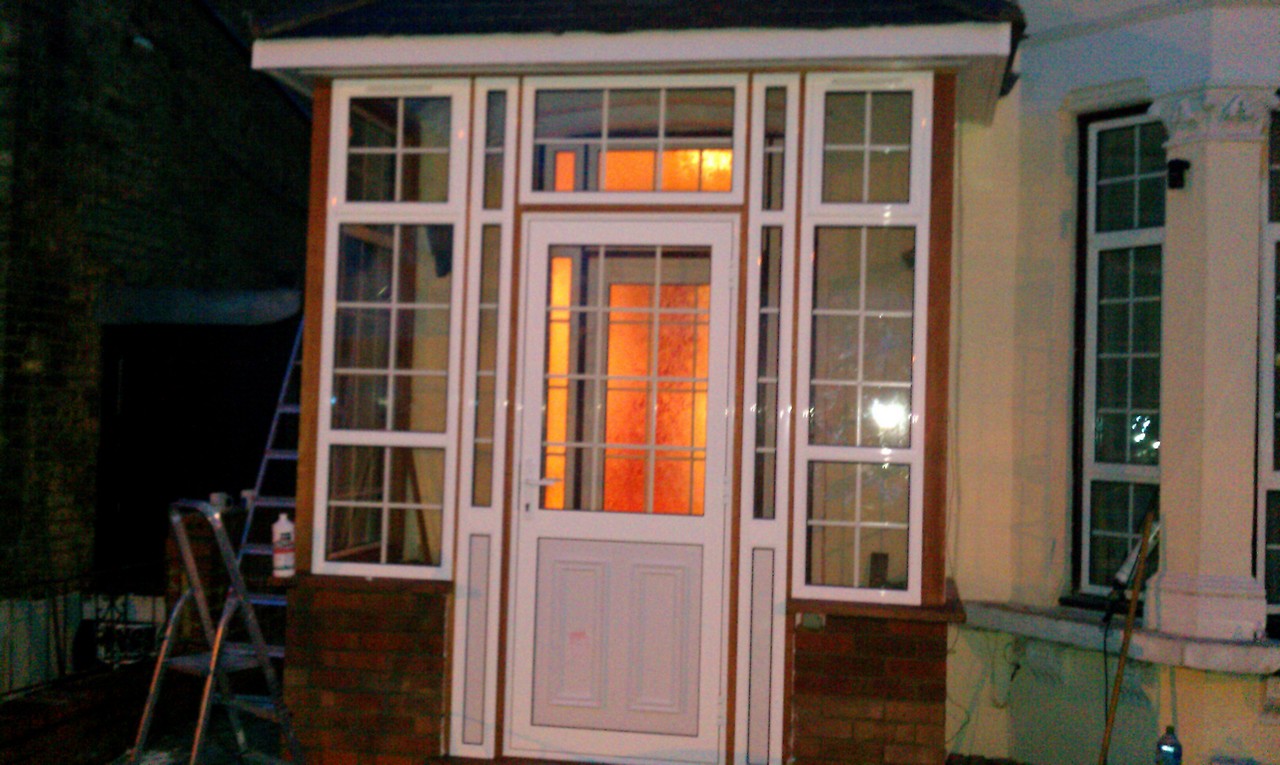 uPVC porch with Georgian bar glazing installed in St John's Wood